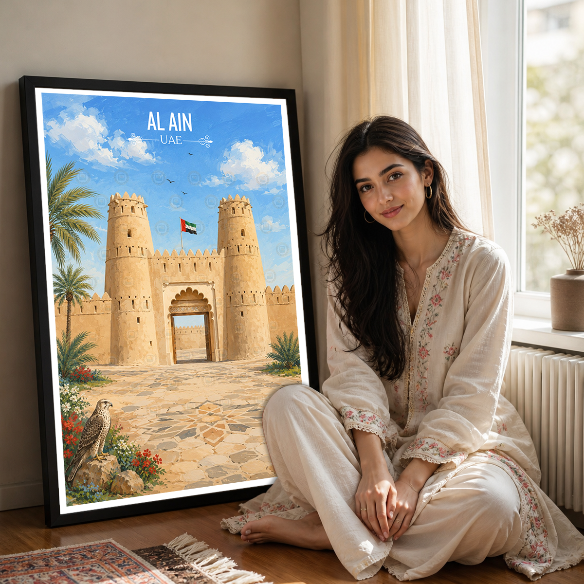 Al Ain - UAE - Travel Art Print Wall Deco Poster