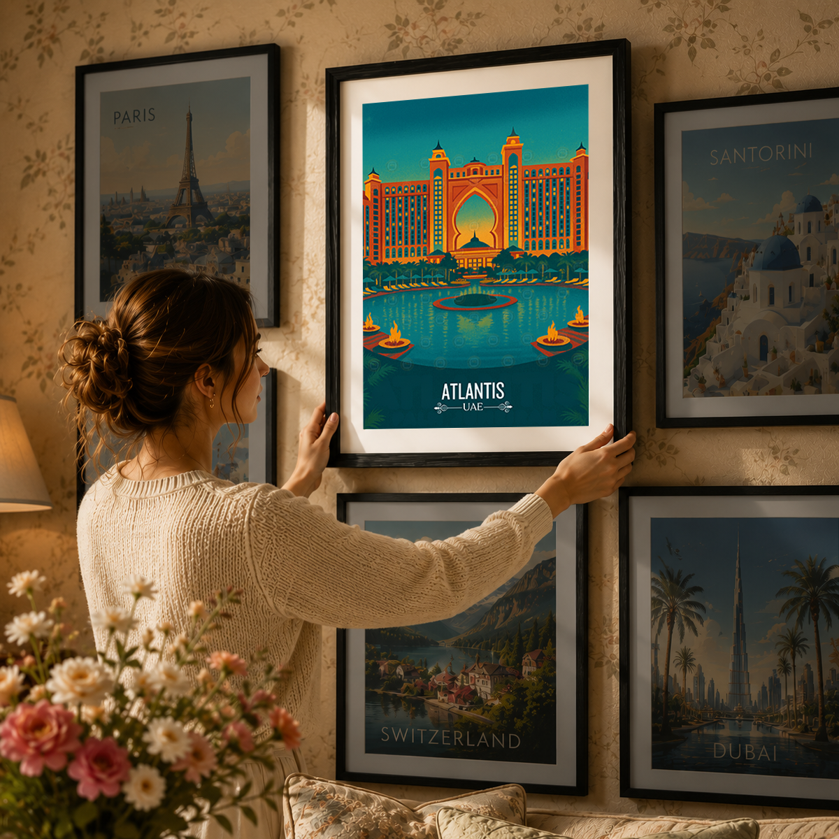 Atlantis, Palm Jumeirah - UAE - Travel Art Print Wall Deco Poster