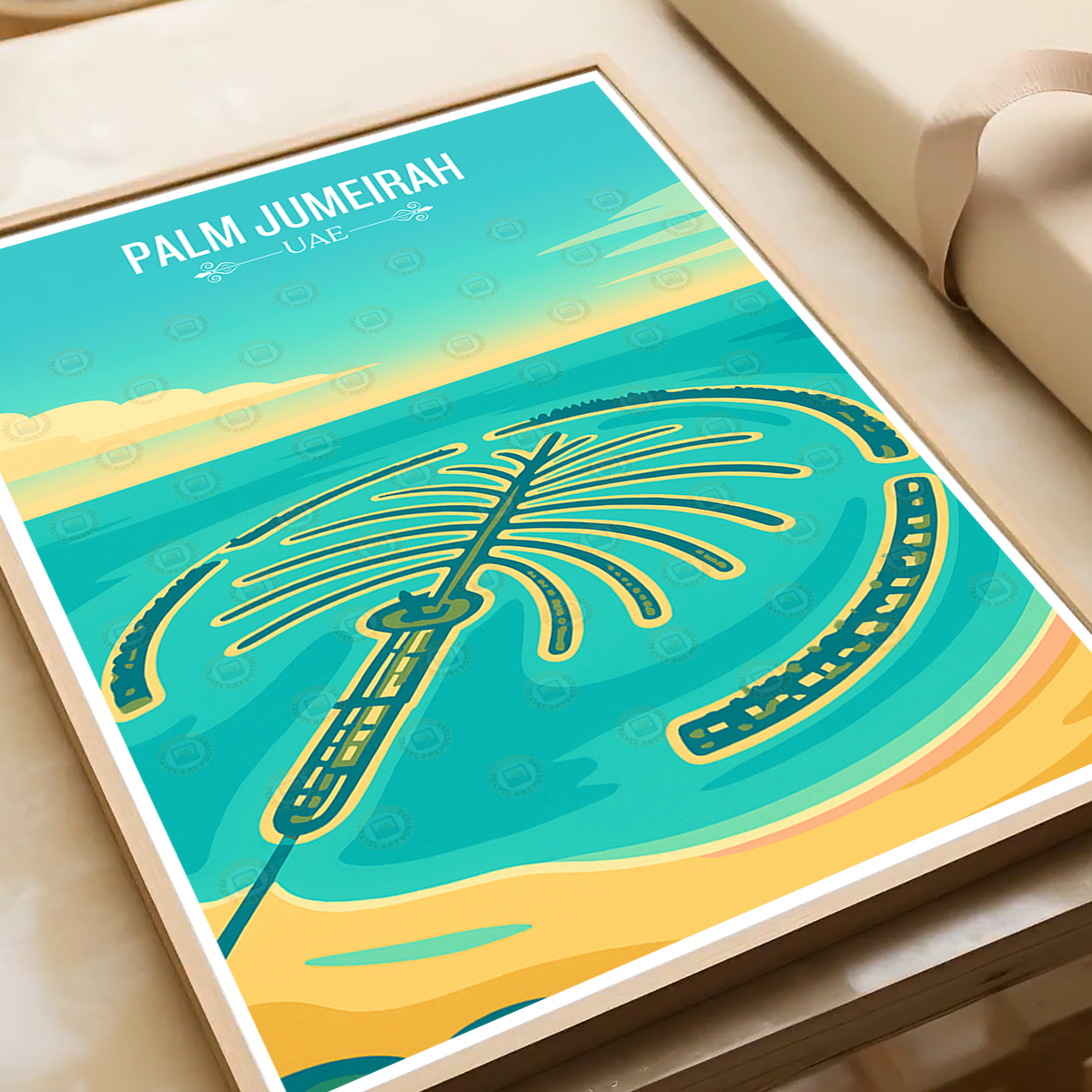 Atlantis, Palm Jumeirah - UAE - Travel Art Print Wall Deco Poster