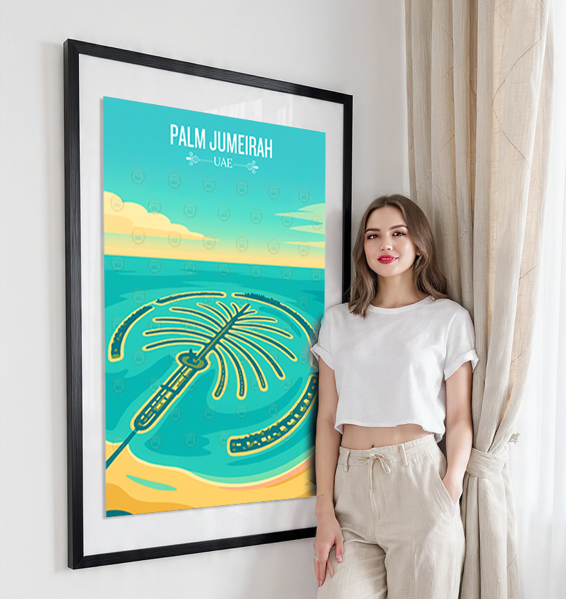 Atlantis, Palm Jumeirah - UAE - Travel Art Print Wall Deco Poster