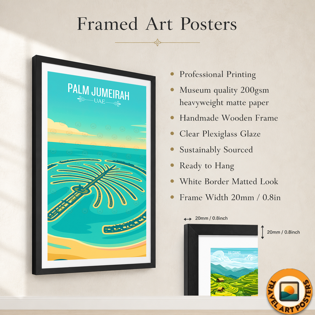 Atlantis, Palm Jumeirah - UAE - Travel Art Print Wall Deco Poster
