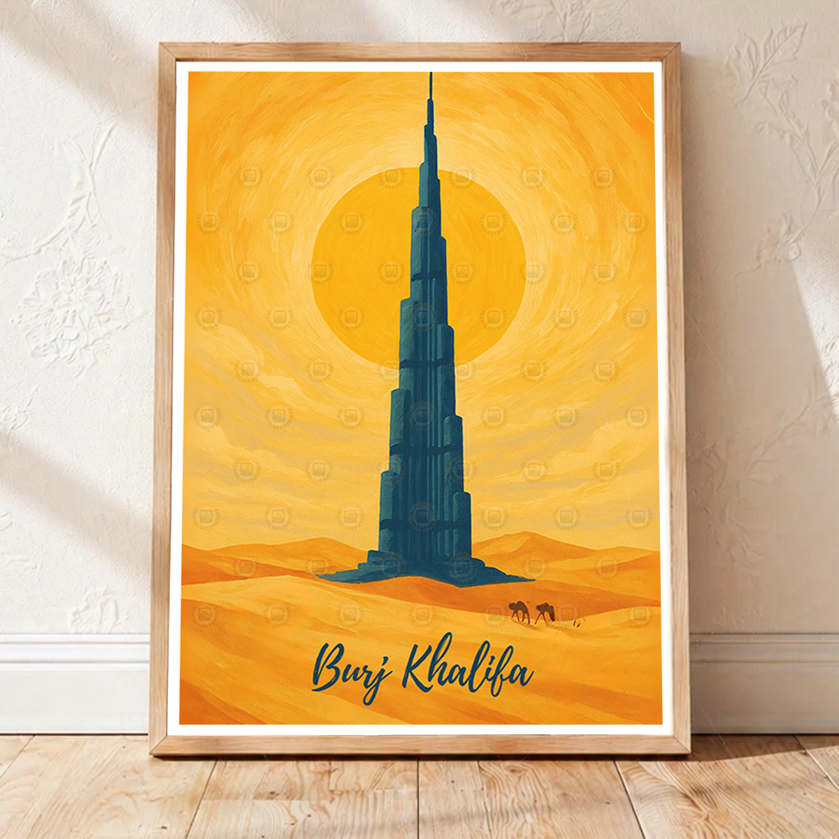Burj Khalifa - UAE - Travel Art Print Wall Deco Poster