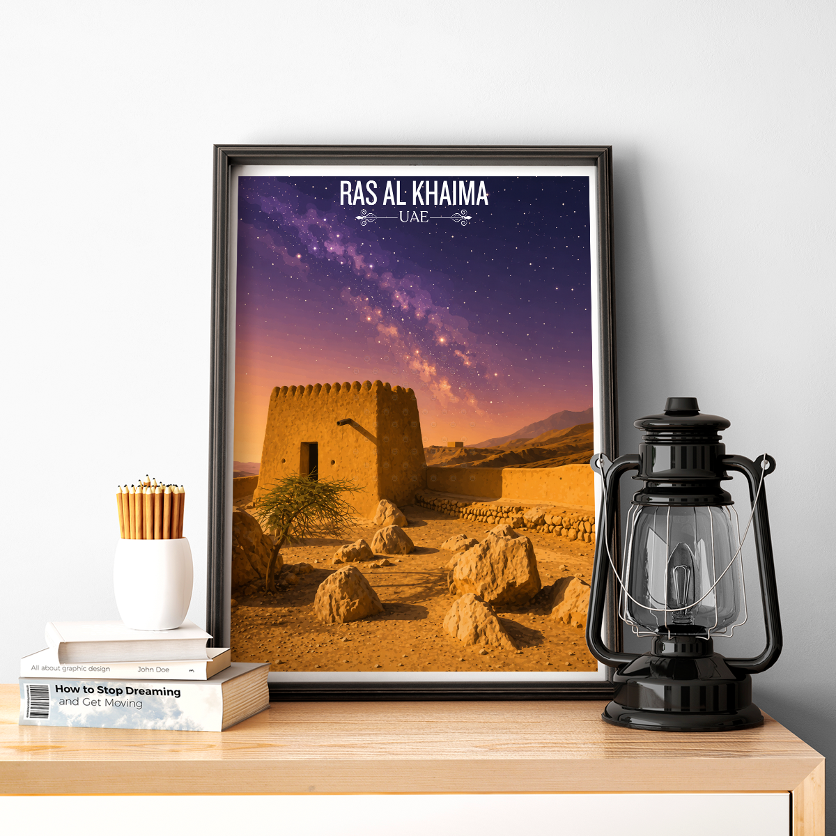 Ras Al Khaima - UAE - Travel Art Print Wall Deco Poster - Travel Art Poster Print