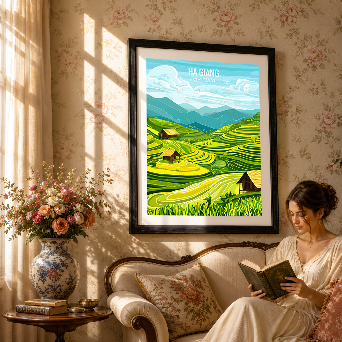 Ha Giang - Vietnam - Travel Poster Vintage Style Wall Art Print - Art Print - Travel Art Poster