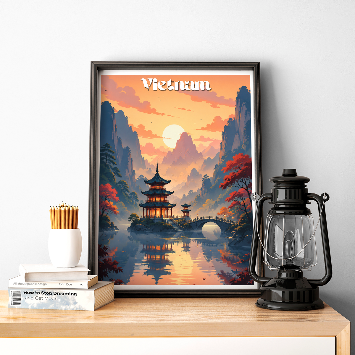 Vietnam - Travel Poster Vintage Style Wall Art Print - Art Print - Travel Art Poster