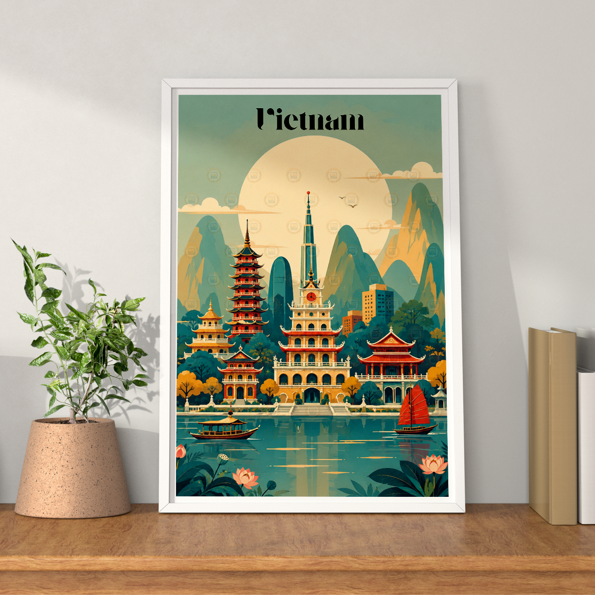 Vietnam - Travel Poster Vintage Style Wall Art Print - Art Print - Travel Art Poster