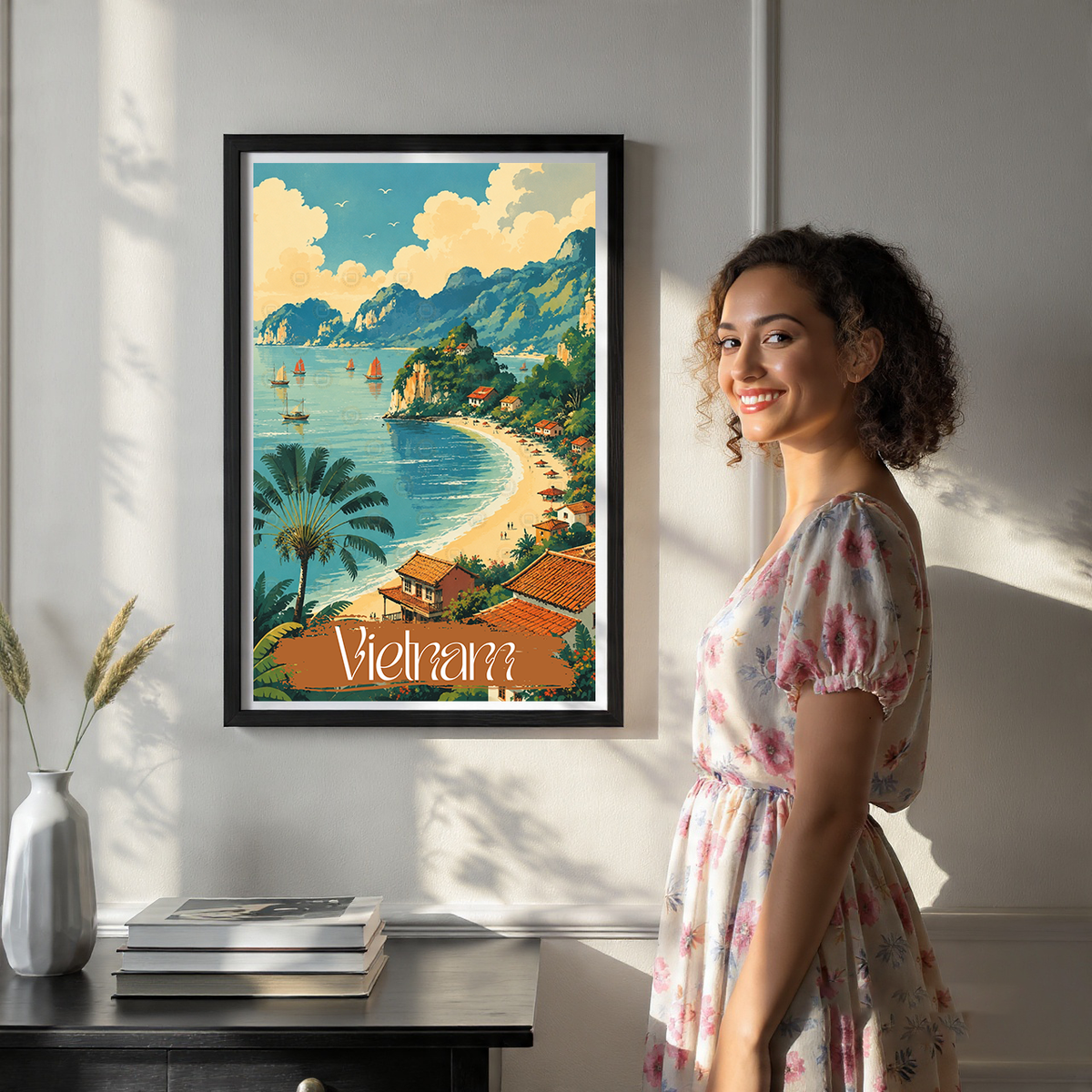 Vietnam - Travel Poster Vintage Style Wall Art Print - Art Print - Travel Art Poster