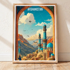 Afghan City Building and Culture - Afghanistan - Travel Wall Art Print - Art Print - Travel Art Poster