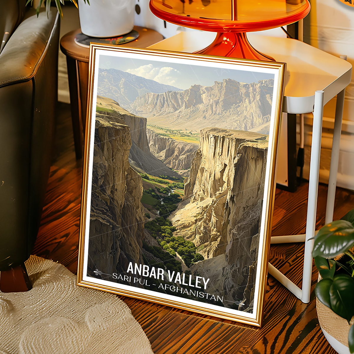 Anbar Valley - Sari Pul - Afghanistan - Travel Wall Art Print - Art Print - Travel Art Poster