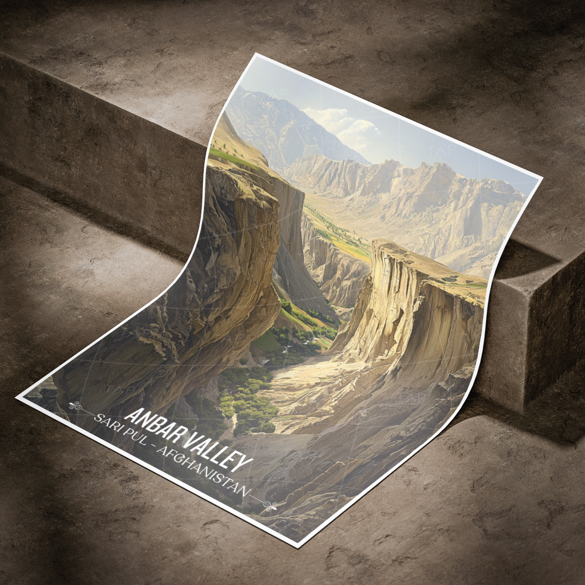 Anbar Valley - Sari Pul - Afghanistan - Travel Wall Art Print - Art Print - Travel Art Poster