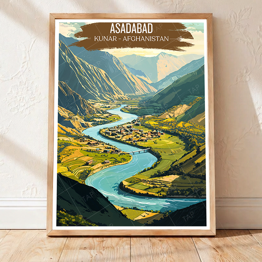 Asadabad - Kunar - Afghanistan - Travel Wall Art Print - Art Print - Travel Art Poster