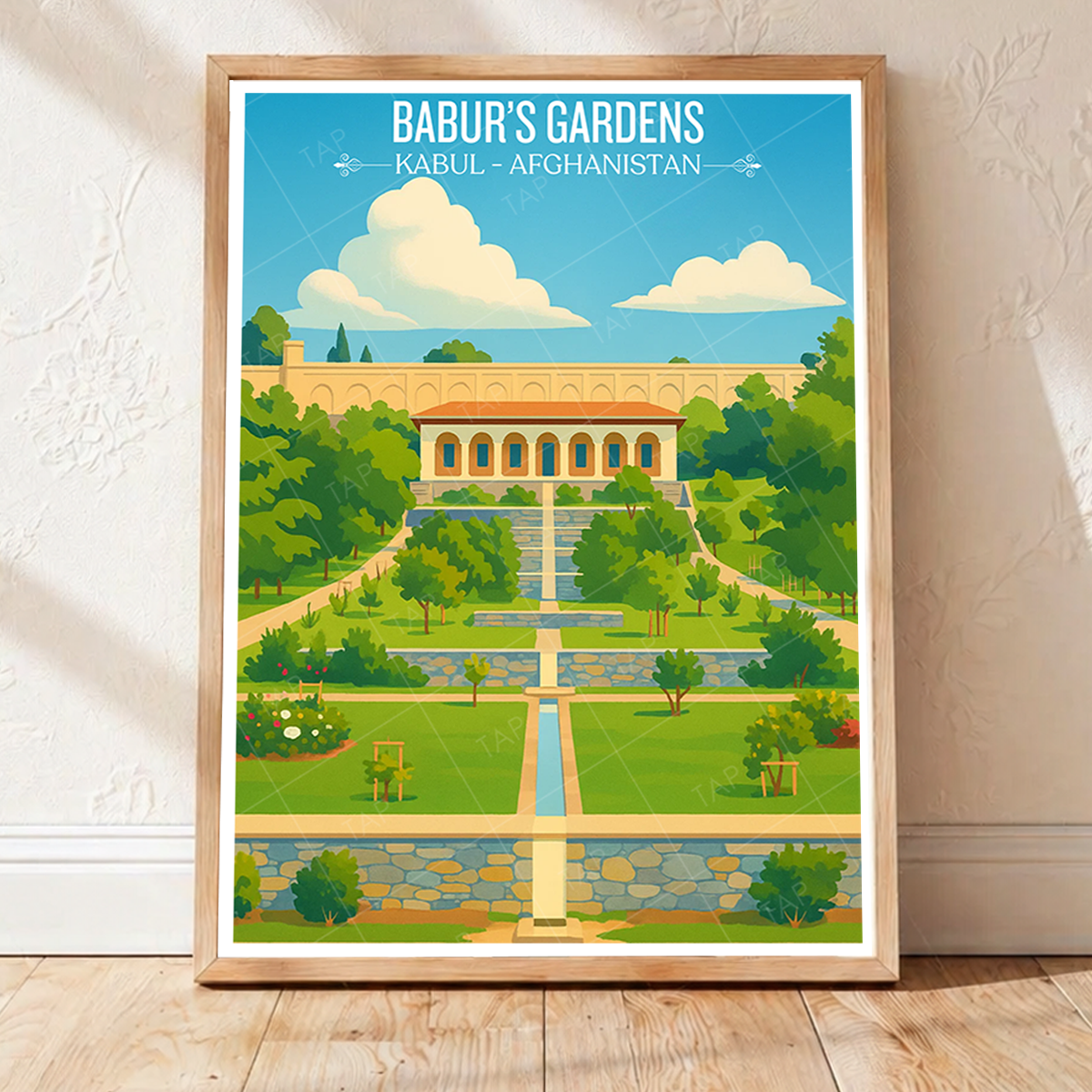 Babur's Gardens - Kabul - Afghanistan - Travel Wall Art Print - Art Print - Travel Art Poster
