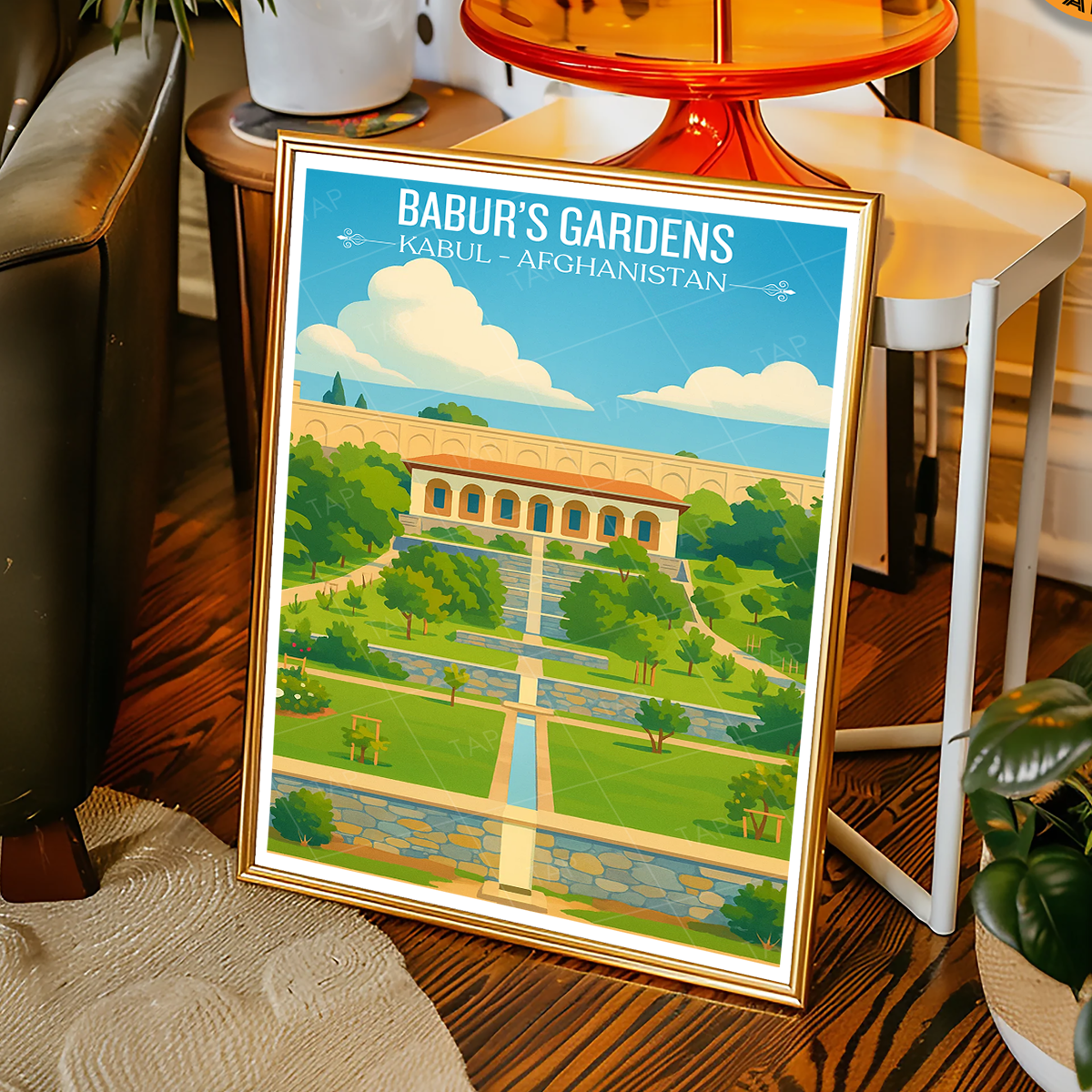 Babur's Gardens - Kabul - Afghanistan - Travel Wall Art Print - Art Print - Travel Art Poster