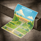 Babur's Gardens - Kabul - Afghanistan - Travel Wall Art Print - Art Print - Travel Art Poster