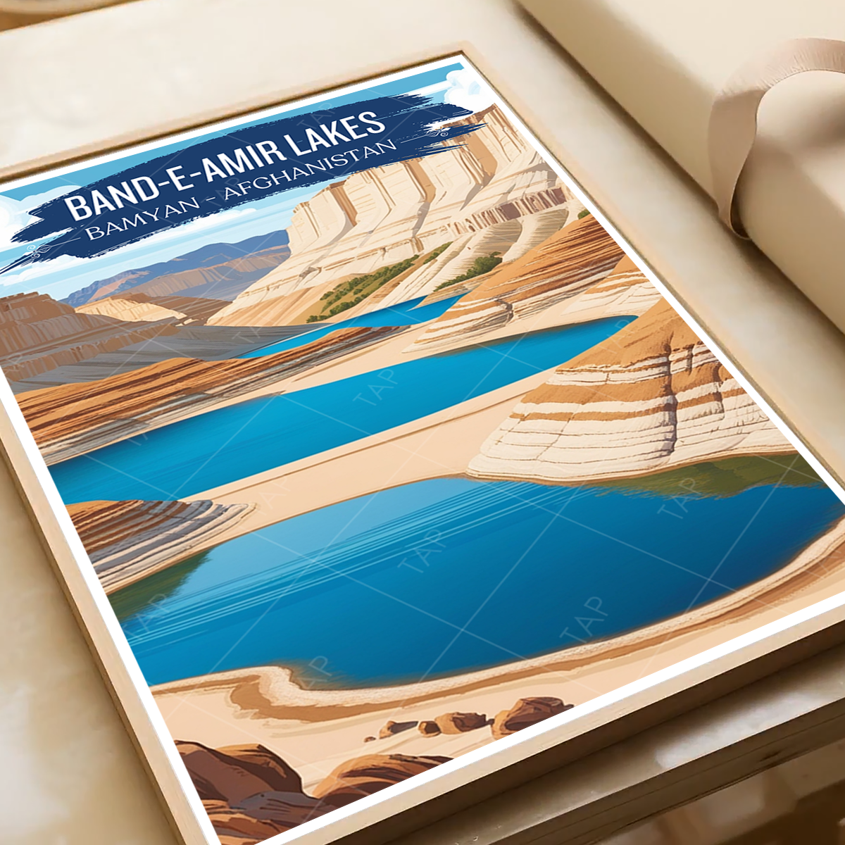 Band-e-Amir National Park Lakes - Bamyan - Afghanistan - Travel Wall Art Print - Art Print - Travel Art Poster