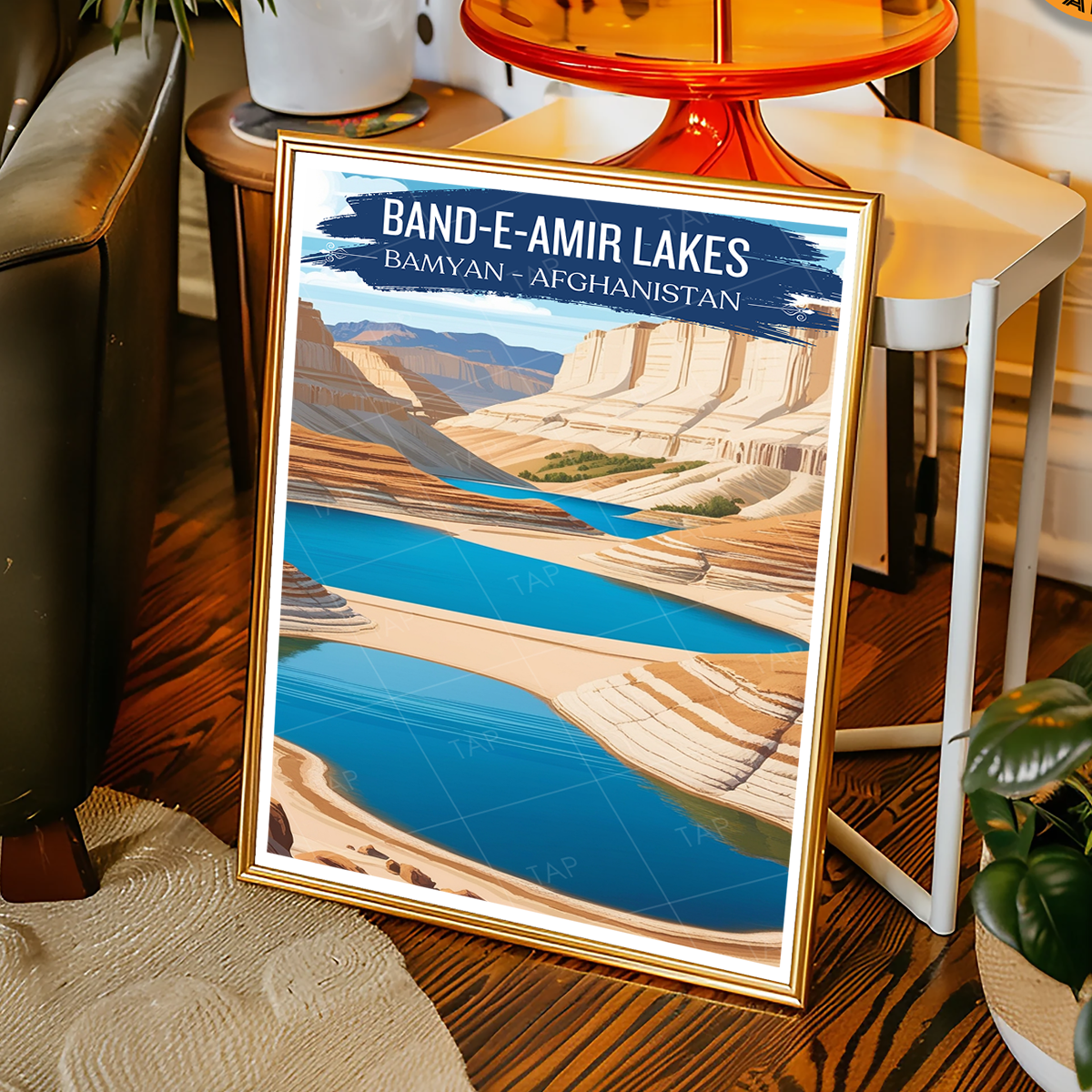 Band-e-Amir National Park Lakes - Bamyan - Afghanistan - Travel Wall Art Print - Art Print - Travel Art Poster