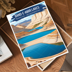 Band-e-Amir National Park Lakes - Bamyan - Afghanistan - Travel Wall Art Print - Art Print - Travel Art Poster
