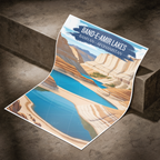 Band-e-Amir National Park Lakes - Bamyan - Afghanistan - Travel Wall Art Print - Art Print - Travel Art Poster