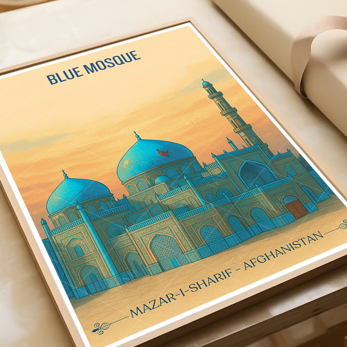 Blue Mosque - Mazar-e-Sharif - Afghanistan - Travel Wall Art Print - Art Print - Travel Art Poster