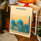 Blue Mosque - Mazar-e-Sharif - Afghanistan - Travel Wall Art Print - Art Print - Travel Art Poster