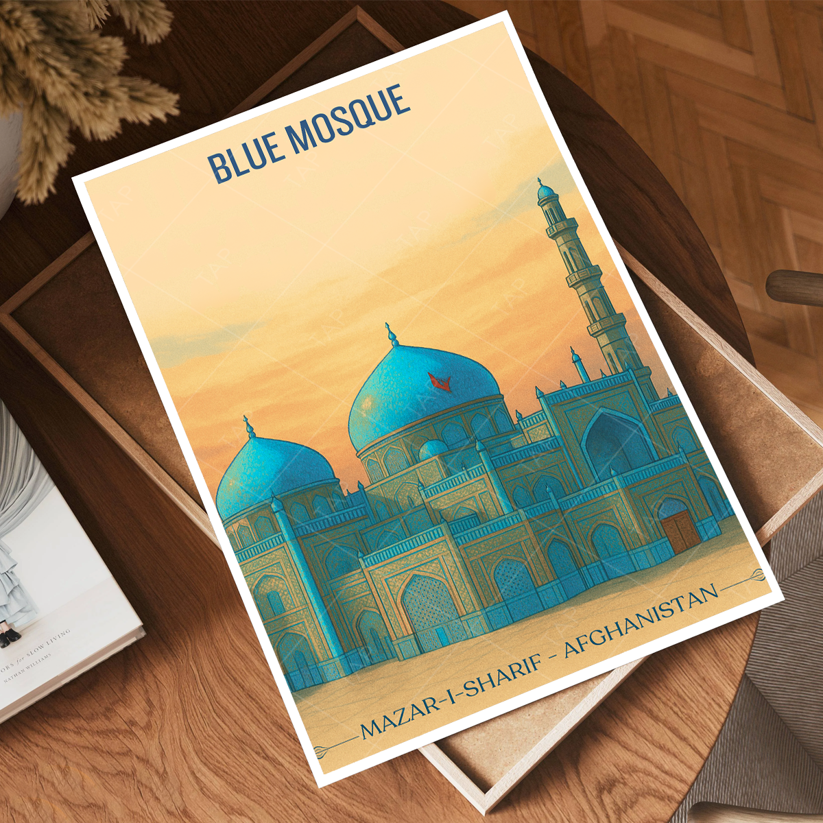 Blue Mosque - Mazar-e-Sharif - Afghanistan - Travel Wall Art Print - Art Print - Travel Art Poster
