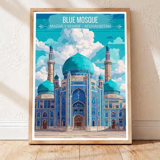 Hazrat Ali Shrine - Mazar-e-Sharif - Afghanistan - Travel Wall Art Print - Art Print - Travel Art Poster