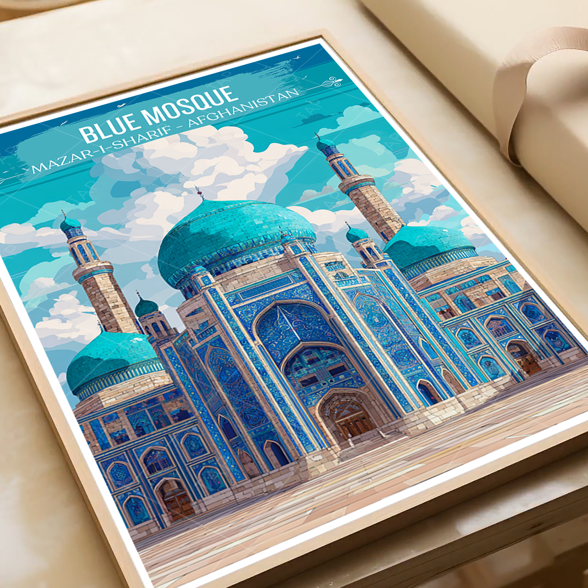 Hazrat Ali Shrine - Mazar-e-Sharif - Afghanistan - Travel Wall Art Print - Art Print - Travel Art Poster