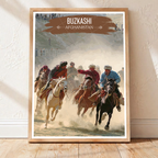 Buzkashi - Tradition Horse Race Lamb Snatching - Afghanistan - Travel Wall Art Print - Art Print - Travel Art Poster