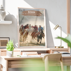 Buzkashi - Tradition Horse Race Lamb Snatching - Afghanistan - Travel Wall Art Print - Art Print - Travel Art Poster