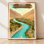 Fayzabad River - Afghanistan - Travel Wall Art Print - Art Print - Travel Art Poster