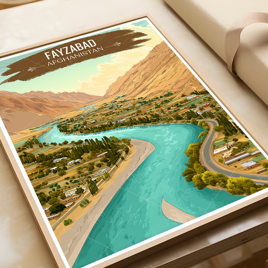 Fayzabad - Kokcha River - Badakhshan - Afghanistan - Travel Wall Art Print - Art Print - Travel Art Poster