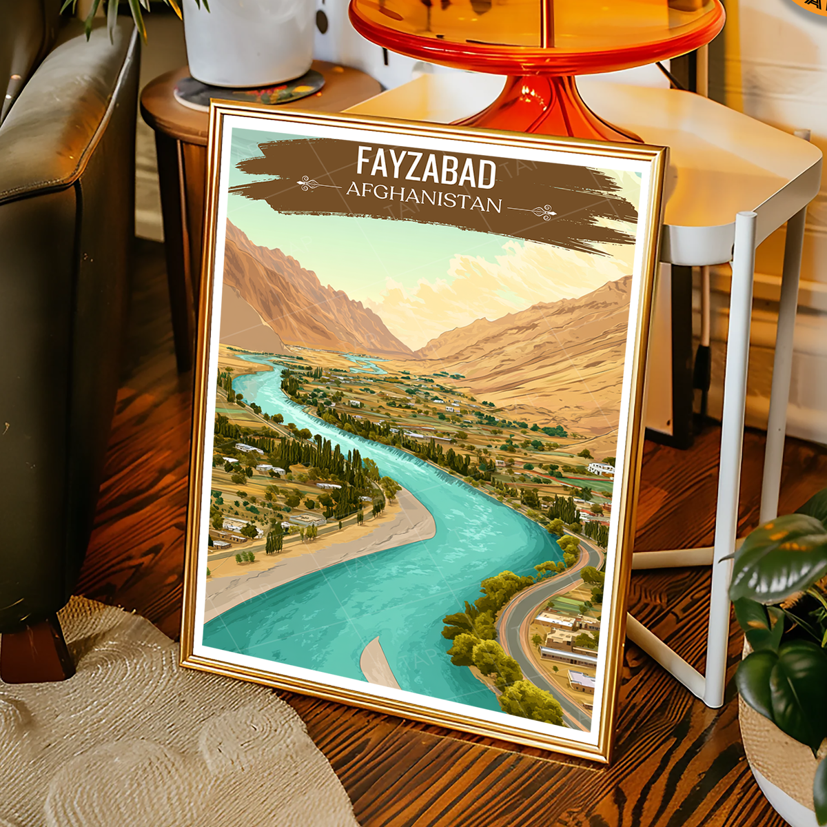 Fayzabad - Kokcha River - Badakhshan - Afghanistan - Travel Wall Art Print - Art Print - Travel Art Poster