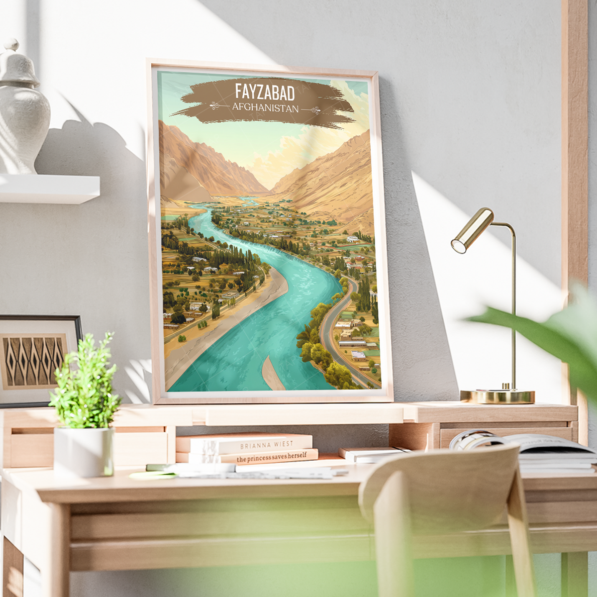 Fayzabad River - Afghanistan - Travel Wall Art Print - Art Print - Travel Art Poster
