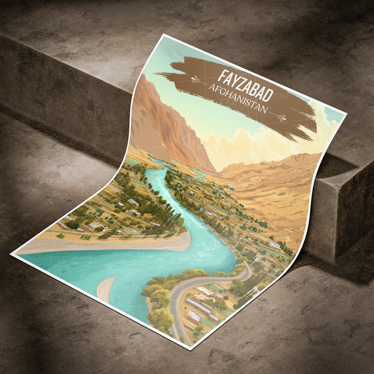 Fayzabad - Kokcha River - Badakhshan - Afghanistan - Travel Wall Art Print - Art Print - Travel Art Poster