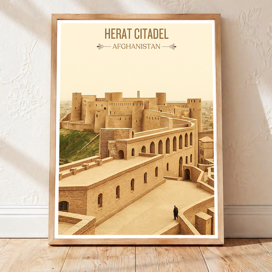 Herat Fort - Fort of Alexander - Afghanistan - Travel Wall Art Print - Art Print - Travel Art Poster