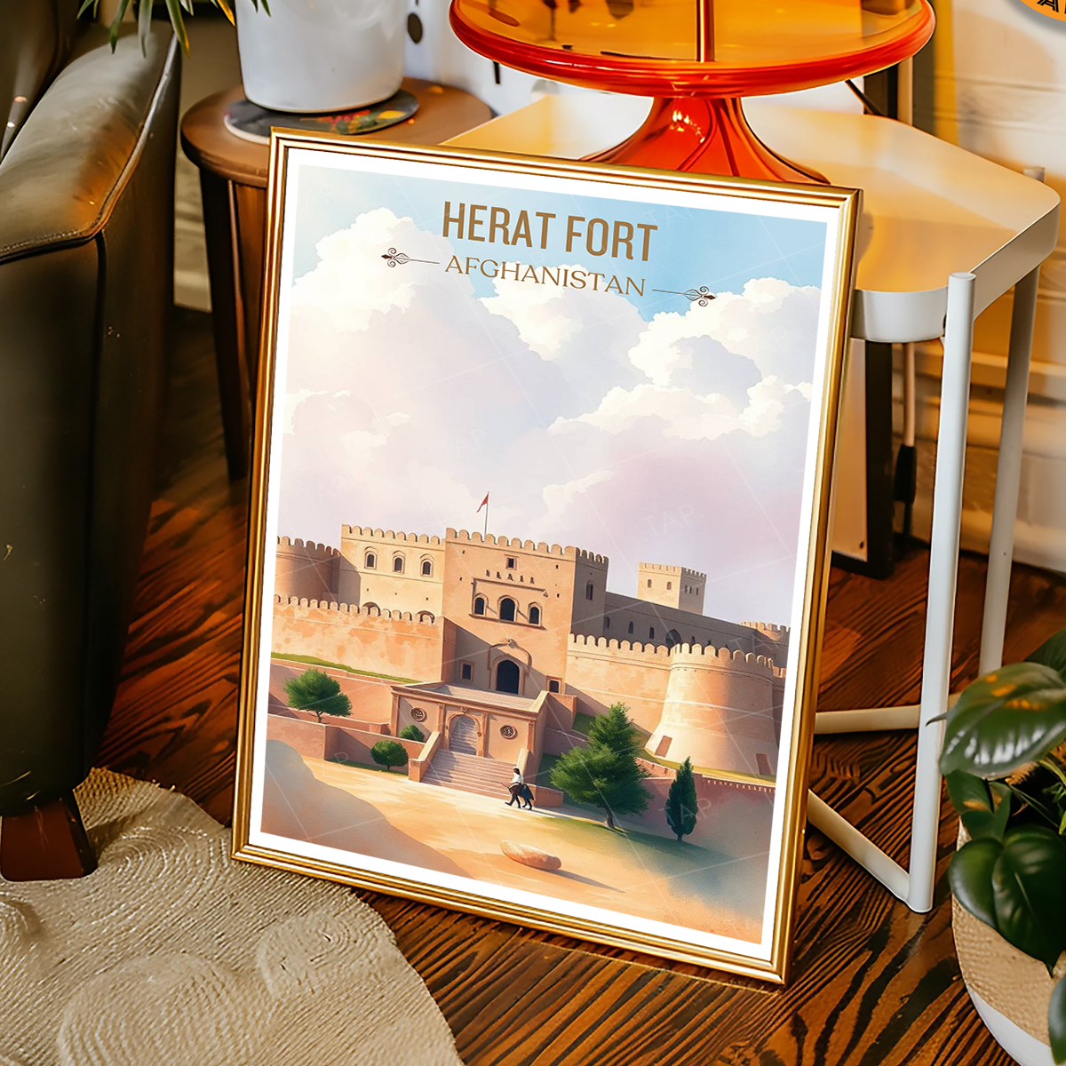 Herat Citadel - Citadel of Alexander - Afghanistan - Travel Wall Art Print - Art Print - Travel Art Poster