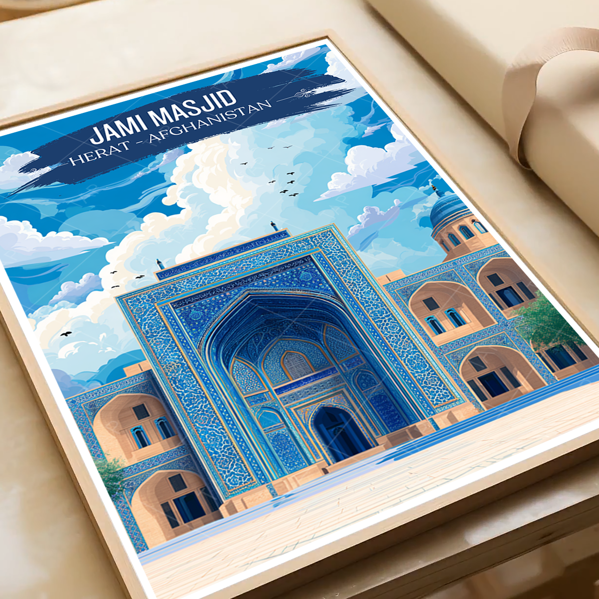Jami Masjid - Mosque of Herat - Afghanistan - Travel Wall Art Print - Art Print - Travel Art Poster