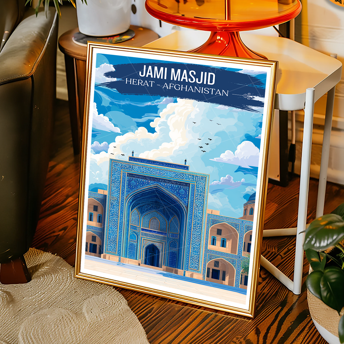Jami Masjid - Mosque of Herat - Afghanistan - Travel Wall Art Print - Art Print - Travel Art Poster