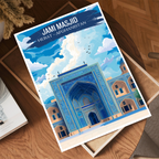 Jami Masjid - Mosque of Herat - Afghanistan - Travel Wall Art Print - Art Print - Travel Art Poster