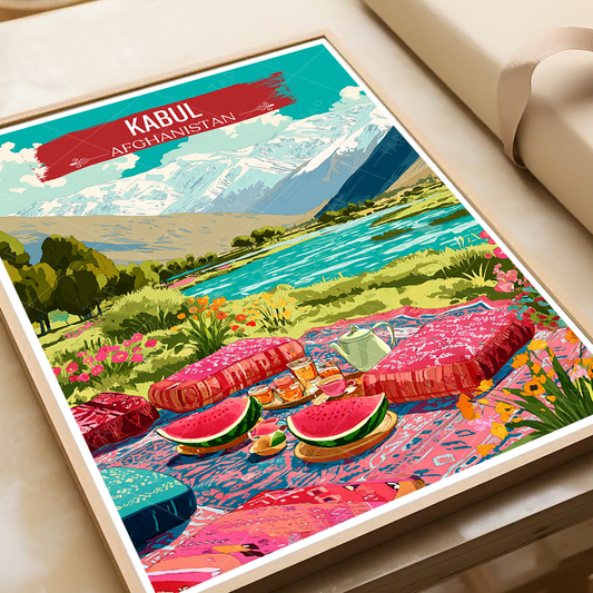Kabul - National Park - Afghanistan - Travel Wall Art Print - Art Print - Travel Art Poster