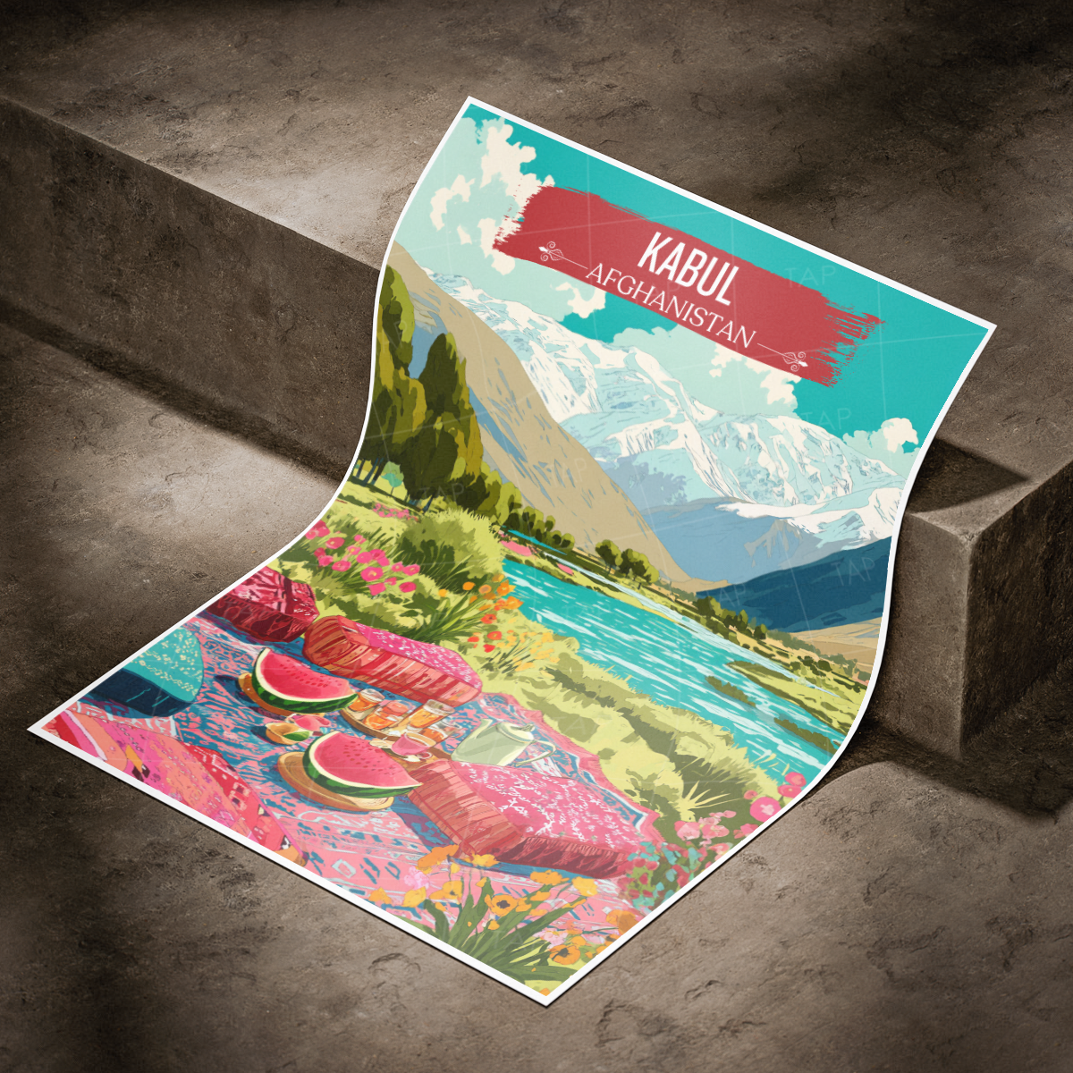 Kabul - National Park - Afghanistan - Travel Wall Art Print - Art Print - Travel Art Poster
