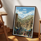 Kabul City - Main Bazar Market - Afghanistan - Travel Wall Art Print - Art Print - Travel Art Poster