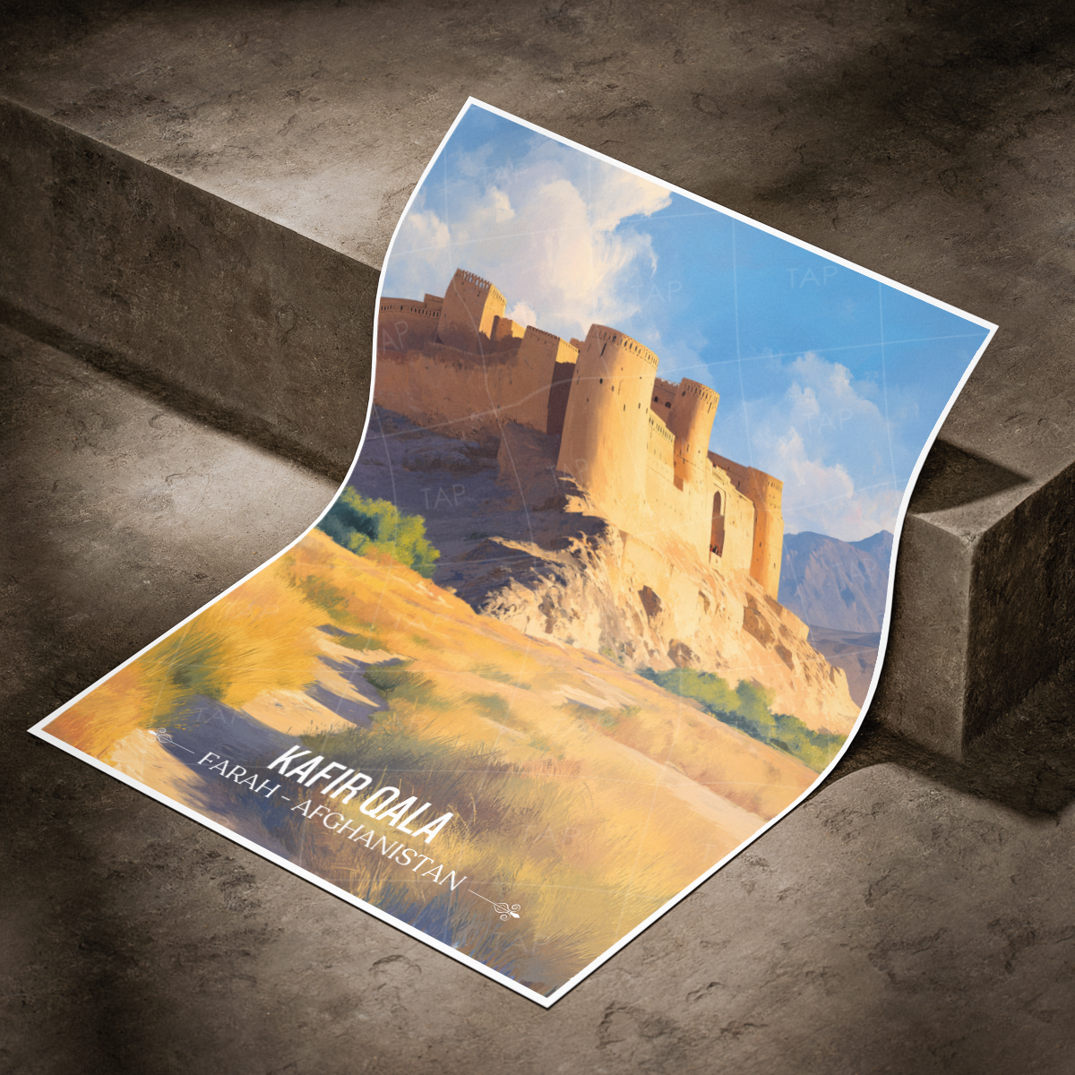 Kafir Qala - Farah - Afghanistan - Travel Wall Art Print - Art Print - Travel Art Poster