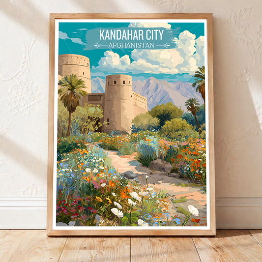 Kandahar City - Afghanistan - Travel Wall Art Print - Art Print - Travel Art Poster