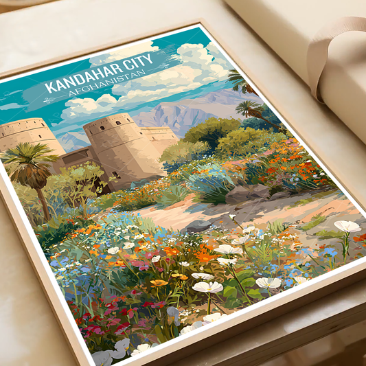 Kandahar City - Afghanistan - Travel Wall Art Print - Art Print - Travel Art Poster