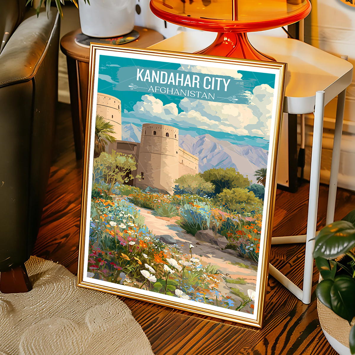Kandahar City - Afghanistan - Travel Wall Art Print - Art Print - Travel Art Poster