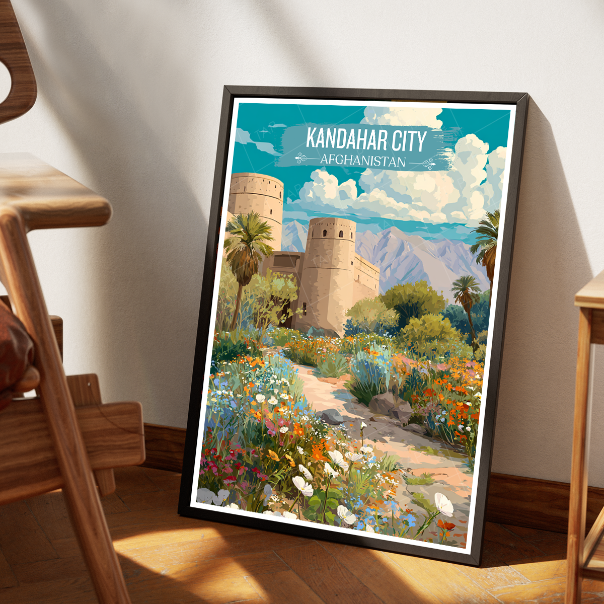 Kandahar City - Afghanistan - Travel Wall Art Print - Art Print - Travel Art Poster