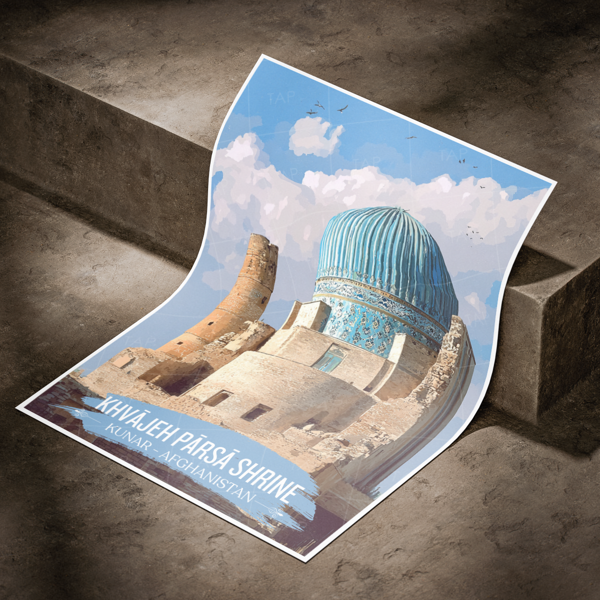Khvajeh Parsa Shrine - Kunar - Afghanistan - Travel Wall Art Print - Art Print - Travel Art Poster