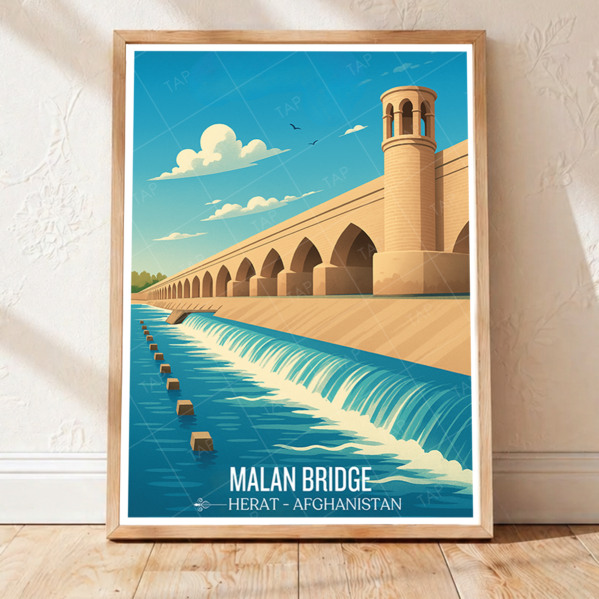 Malan Bridge - Hari River - Herat - Afghanistan - Travel Wall Art Print - Art Print - Travel Art Poster