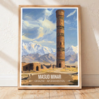 Masud Minar - Ghazi - Afghanistan - Travel Wall Art Print - Art Print - Travel Art Poster